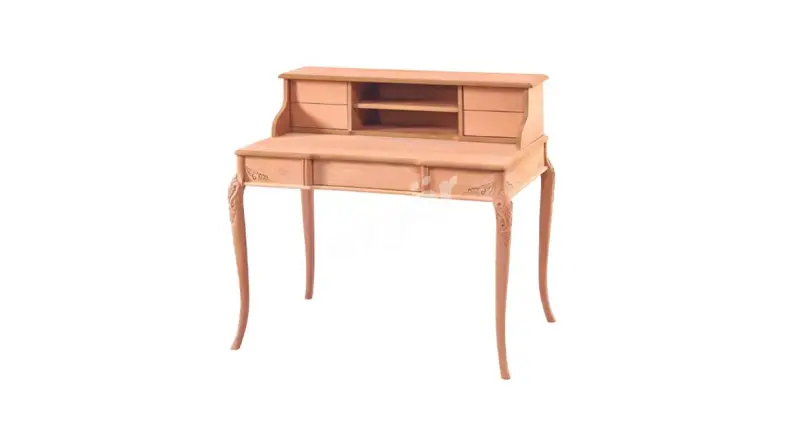 Alin İpek Carved Rafli Study Desk - 1