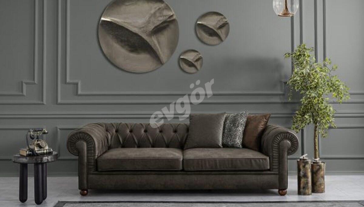 Almira Chester Sofa Set - 3