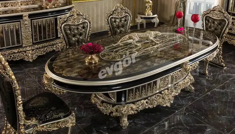 Altay Black Classic Dining Room - 4