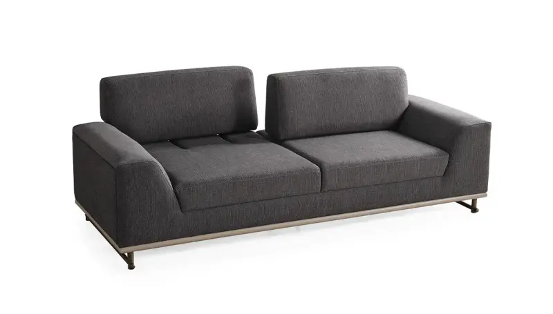 Amenno Walnut Sofa Set - 8