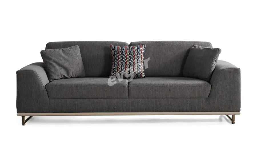 Amenno Walnut Sofa Set - 6