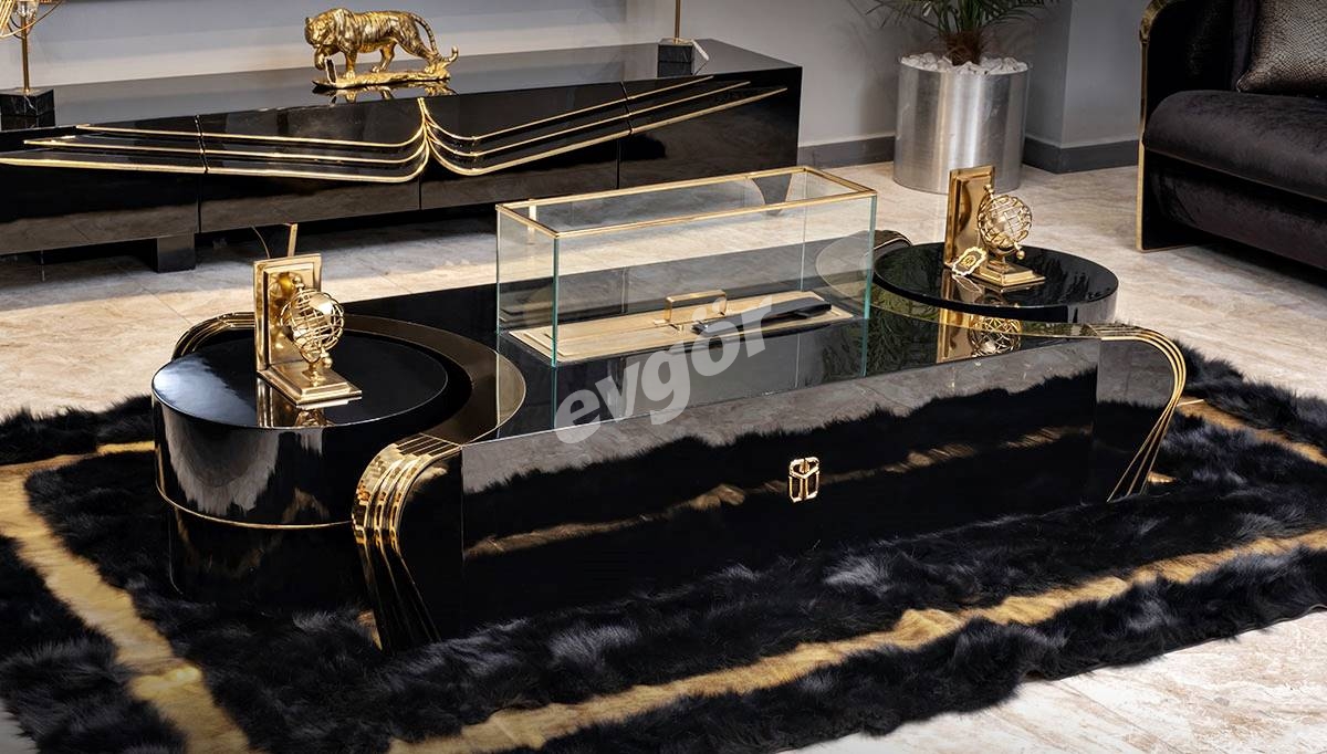 Angelas Luxury Metal Sofa Set - 6