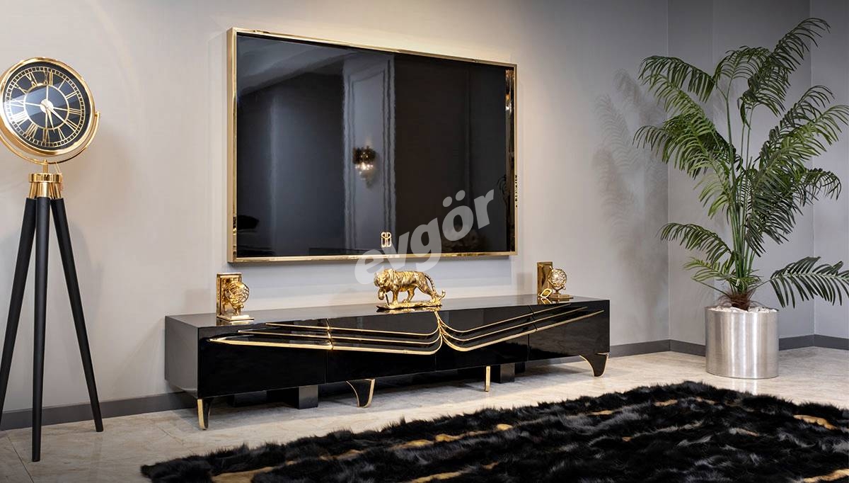 Angelas Luxury Metal TV Unit - 1