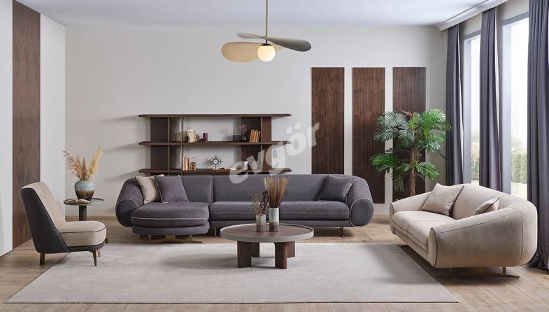 Bonomo Modern Sofa Set - 2