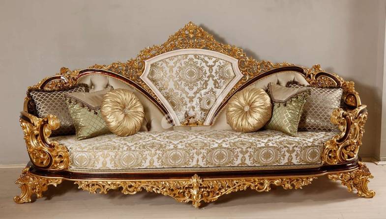  Dilruba Leaf Classic Sofa Set - 2