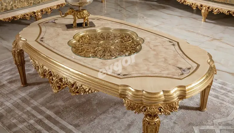 Dolmabahce Cream Sofa Set - 7