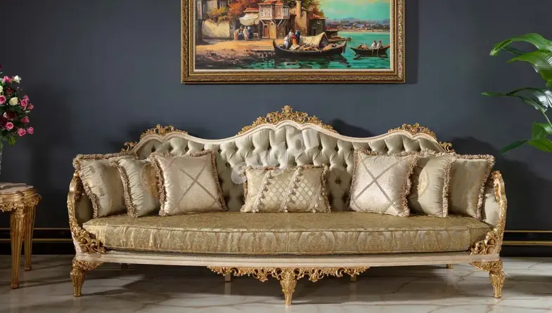 Dolmabahce Cream Sofa Set - 2