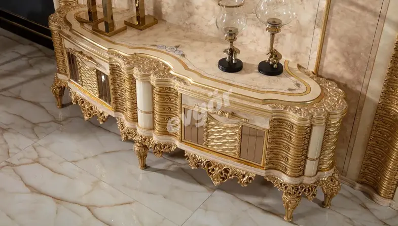 Dolmabahce Cream TV Unit - 3