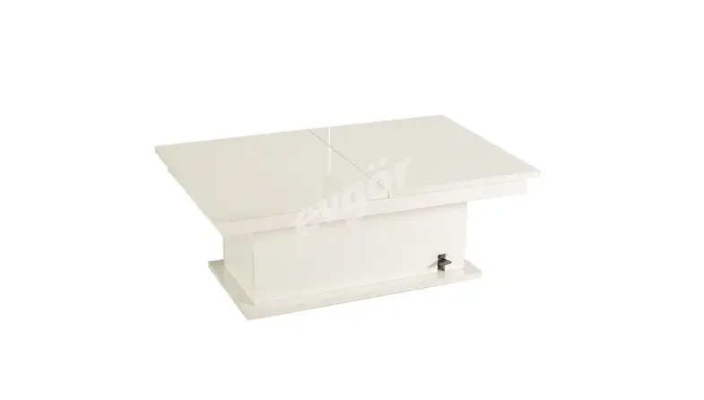 Ellay White Coffee Table - 1