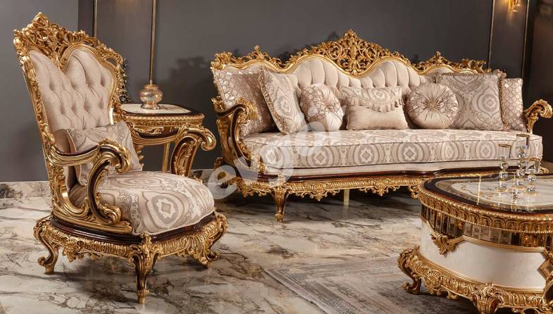 Galata Classic Sofa Set - 5