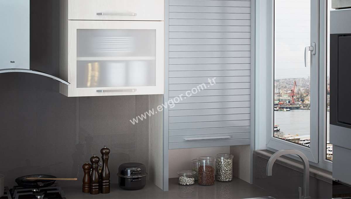 Gediz Corner Kitchen Cupboard - 5