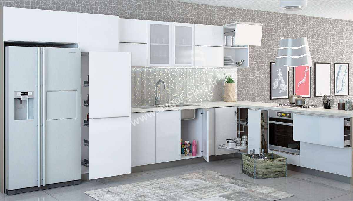 Gediz Corner Kitchen Cupboard - 2