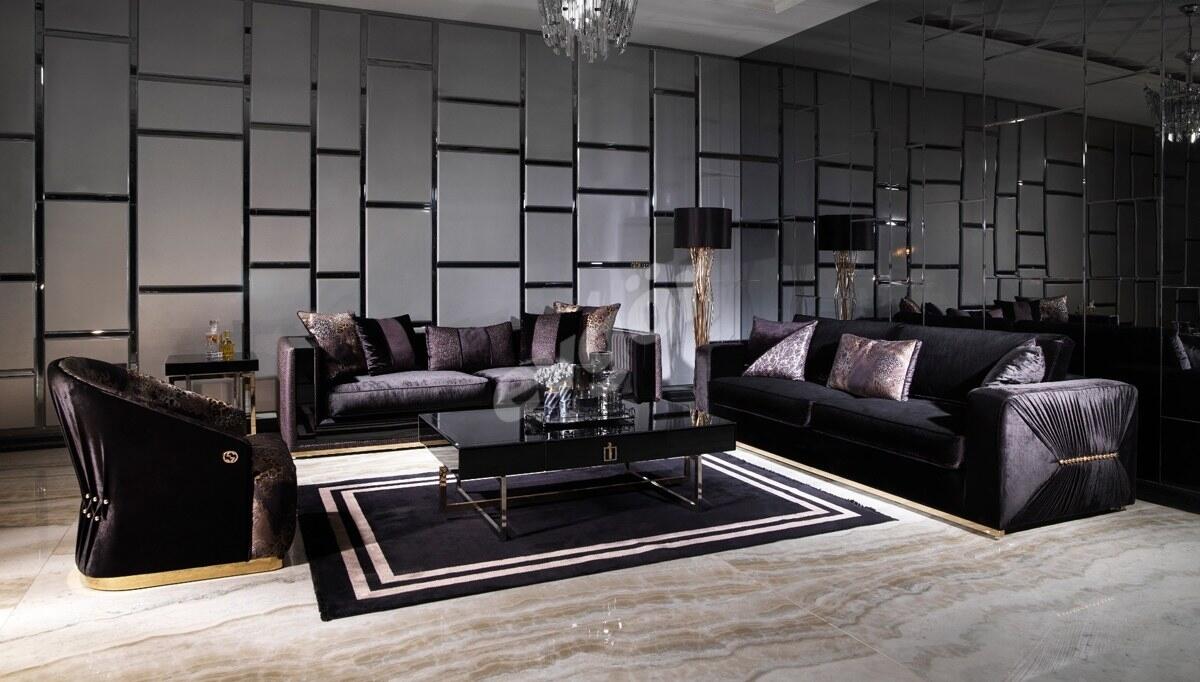 Grandes Metal Sofa Set | Evgor Furniture