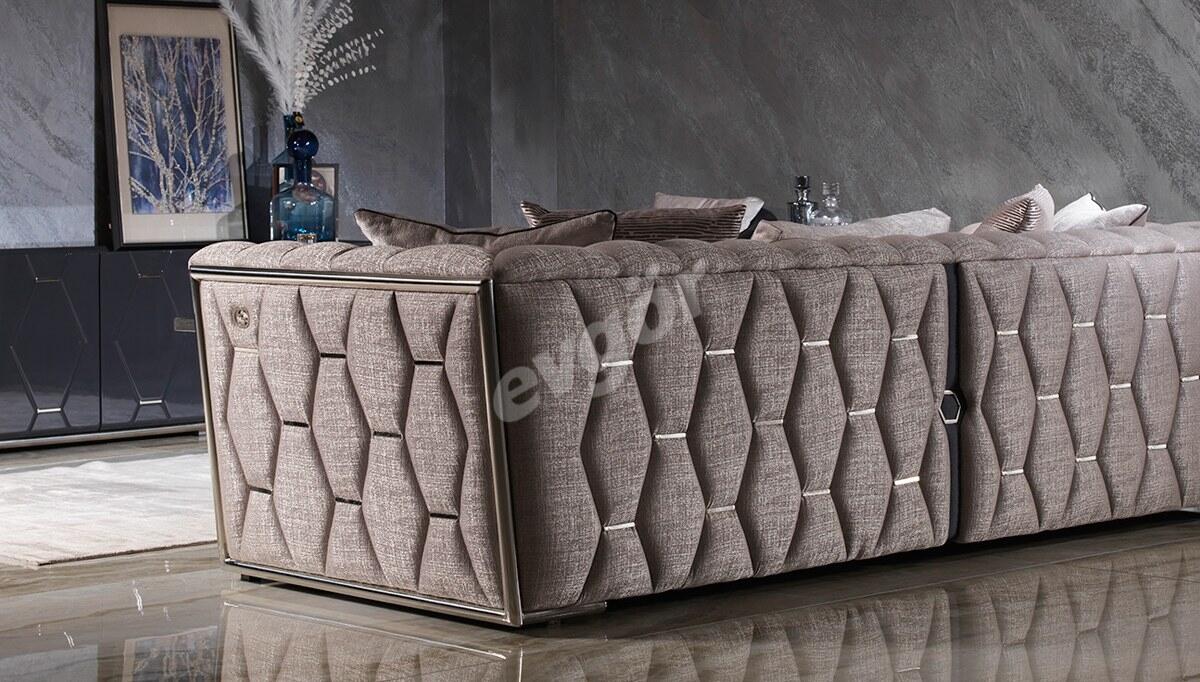 Grassa Metal Sofa Set - 4