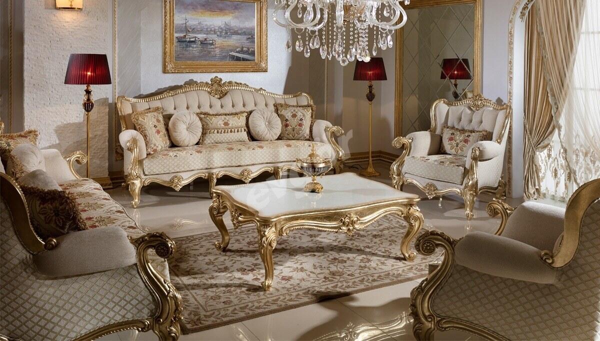 Kayihan Desenli Classic Sofa Set - 1