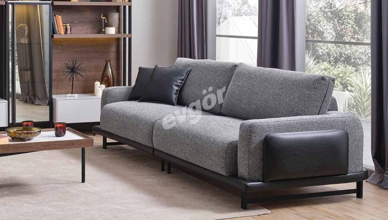 Lamego Grey Sofa Set - 3