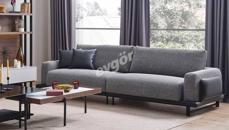 Lamego Grey Sofa Set - 2