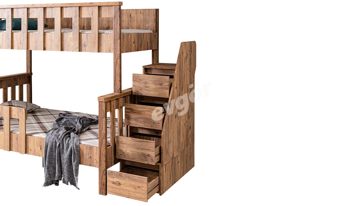 Letona Walnut Bunk - 3