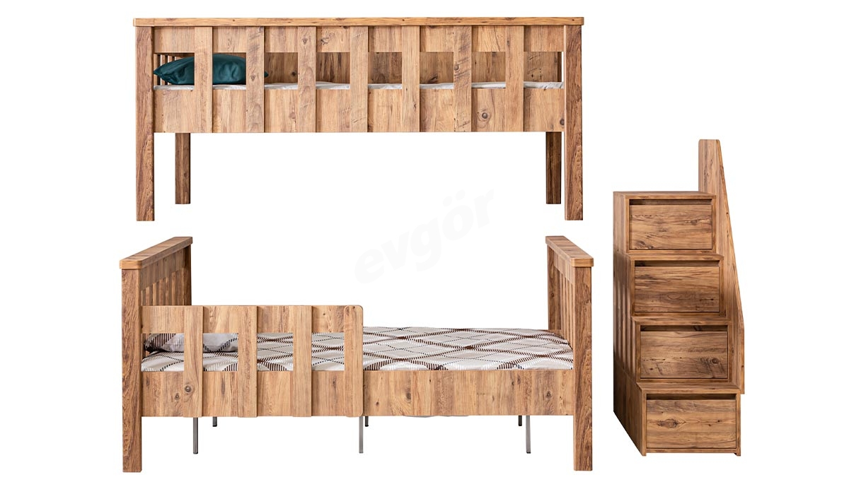 Letona Walnut Bunk - 4