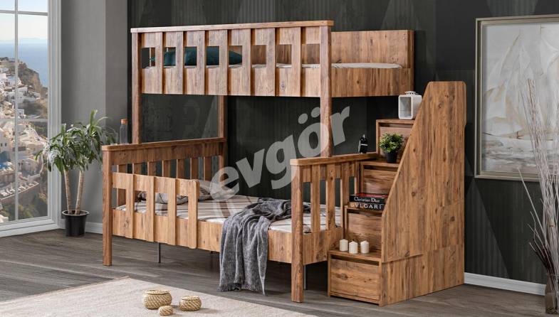 Letona Walnut Bunk - 1