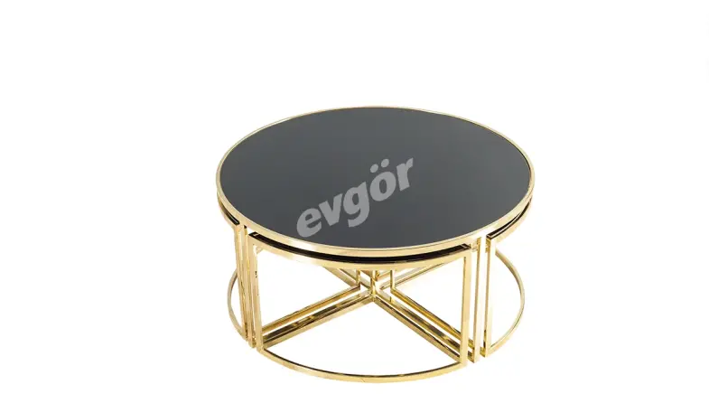 Maruka Gold Metal Coffee Table - 1