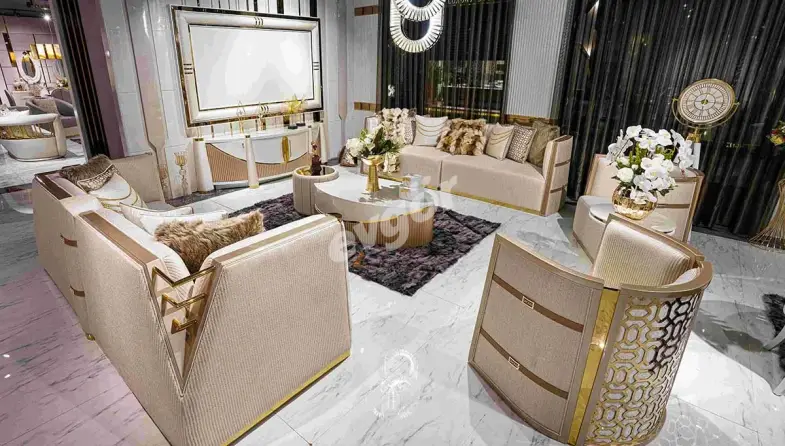 Melina Luxury Sofa Set - 5