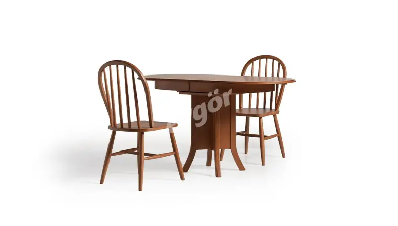 Melis Walnut Kitchen Table Set - 2