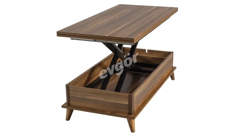 Merase Walnut Coffee Table - 5