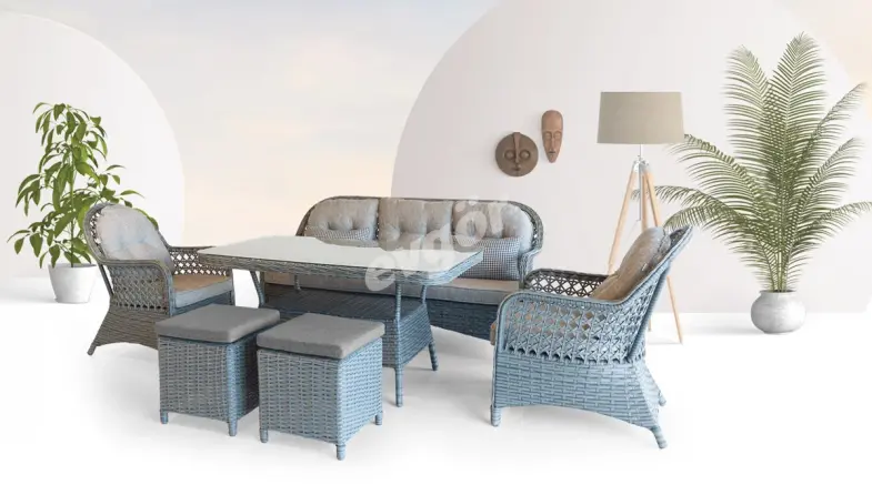 Moka Grey Rattan Seating Group - 1