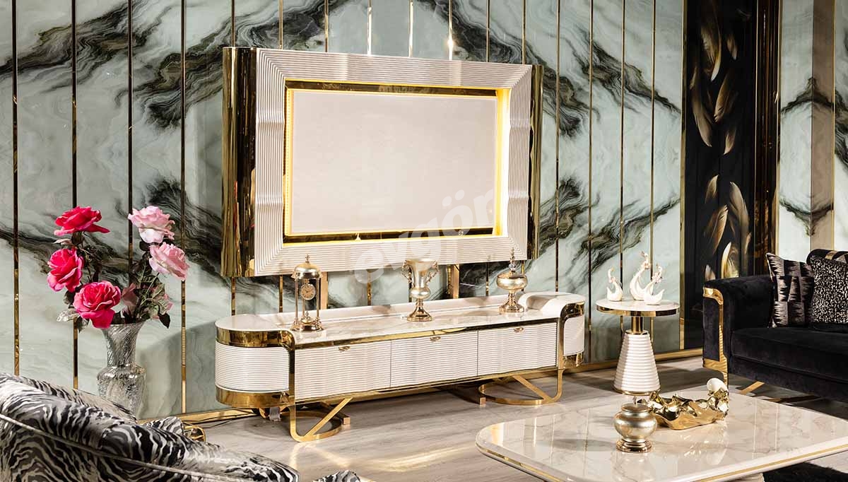 Pera Luxury TV Unit | Evgor Furniture