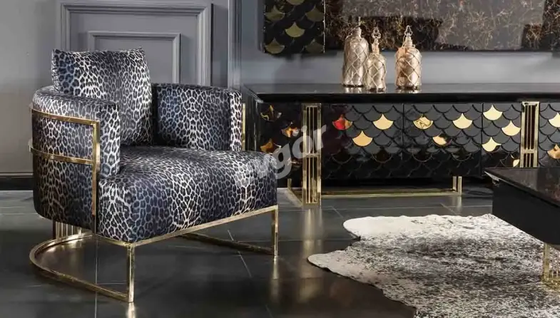 Prens Gold Sofa Set - 2