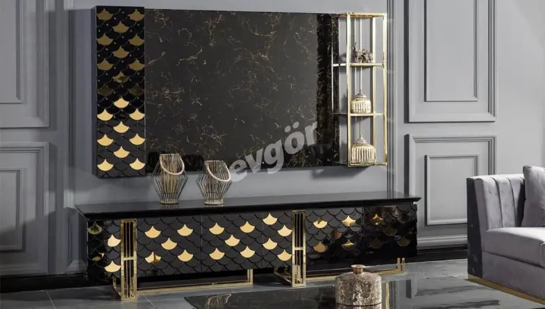 Prens Gold Sofa Set - 7