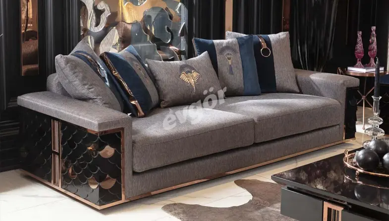 Prens Metal Sofa Set - 2