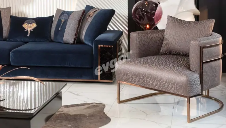 Prens Metal Sofa Set - 4