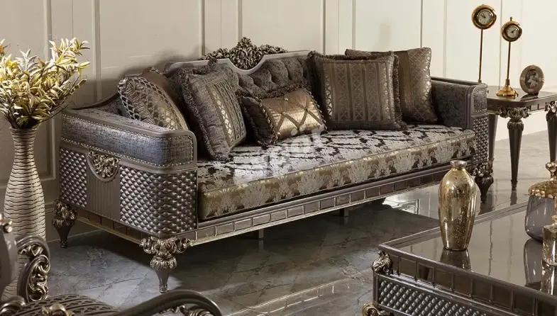 Rivesa Art Deco Sofa Set - 5