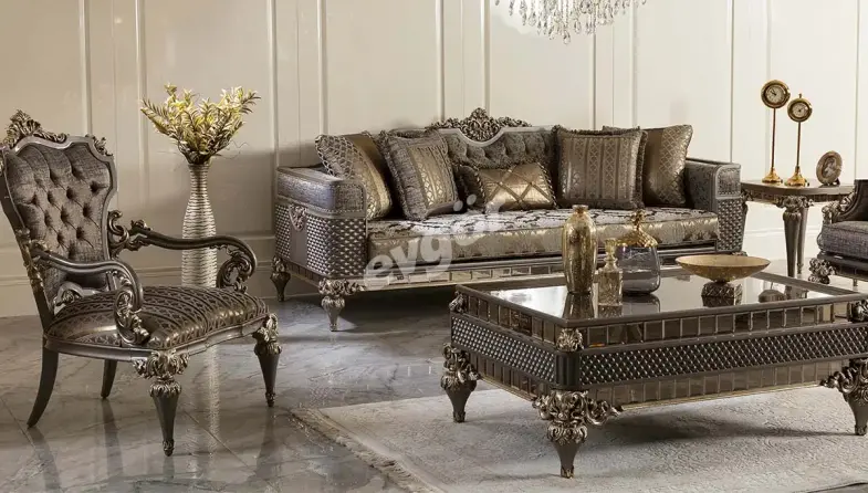 Rivesa Art Deco Sofa Set - 6