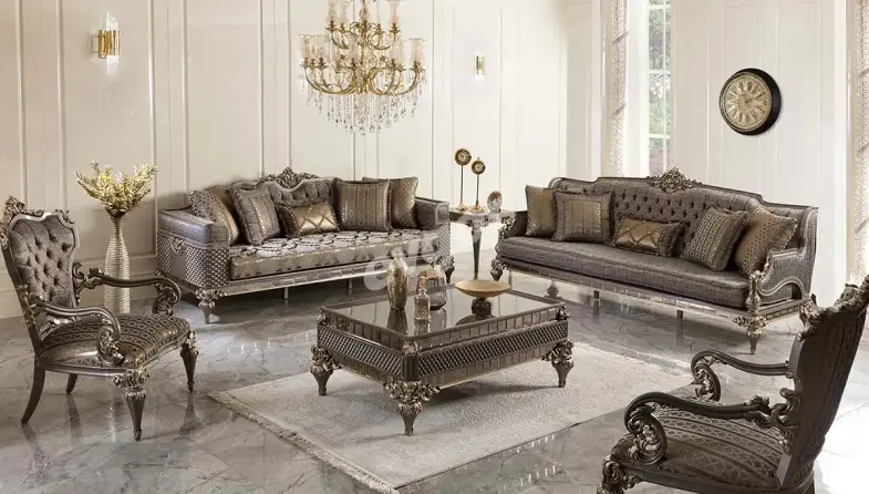 Rivesa Art Deco Sofa Set - 3