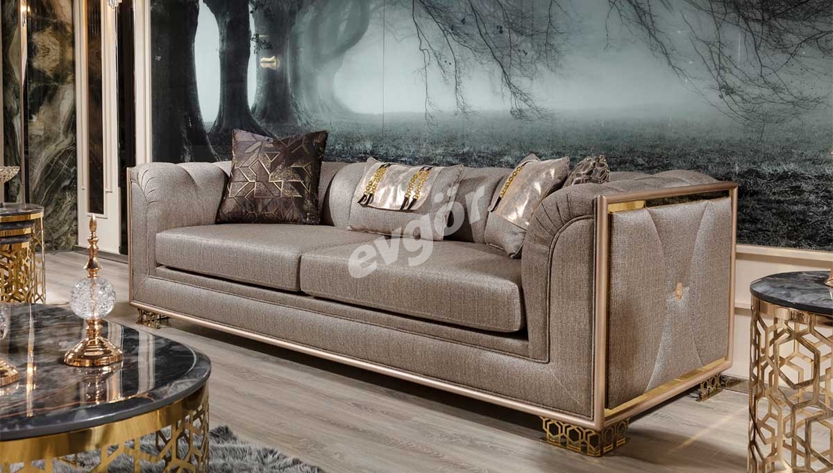 Şato Metal Sofa Set - 2