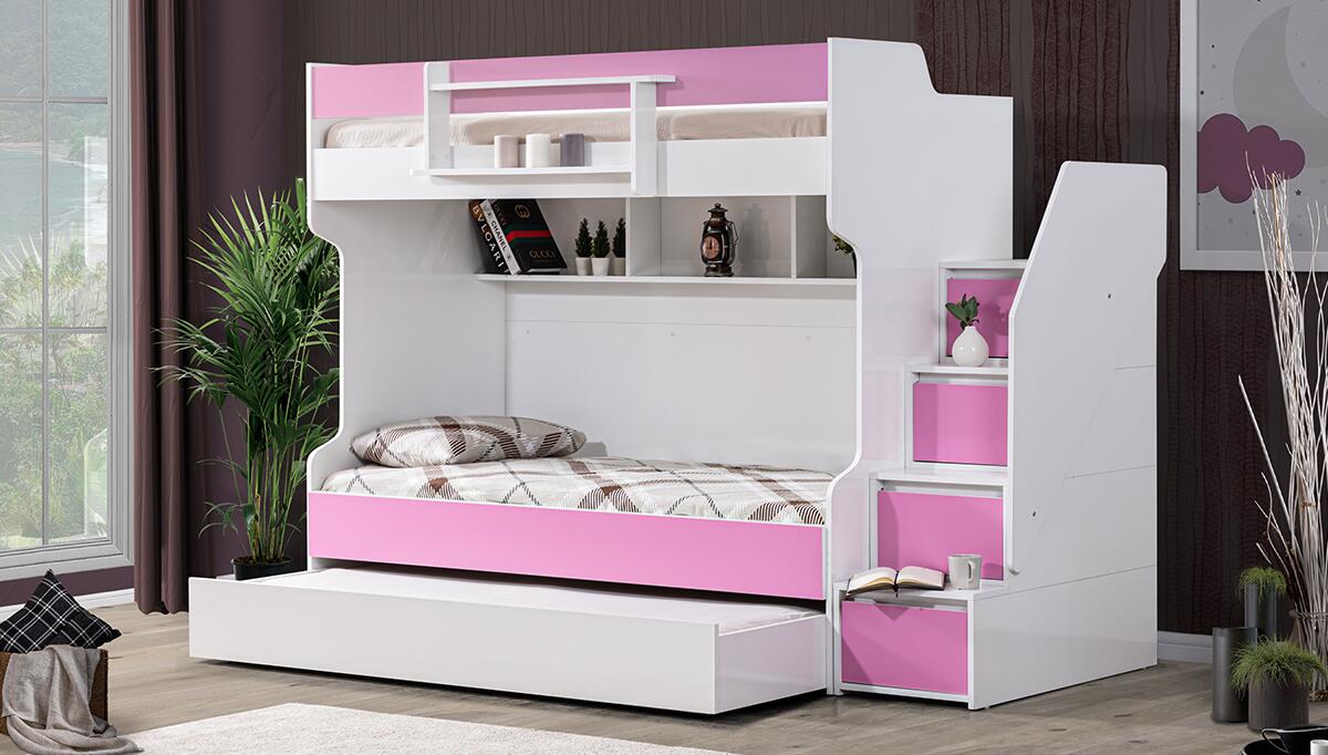 Serna Yavrulu Pink Bunk - 1