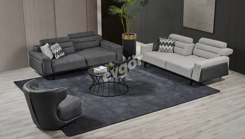 Sorti Anthracite Sofa Set - 2