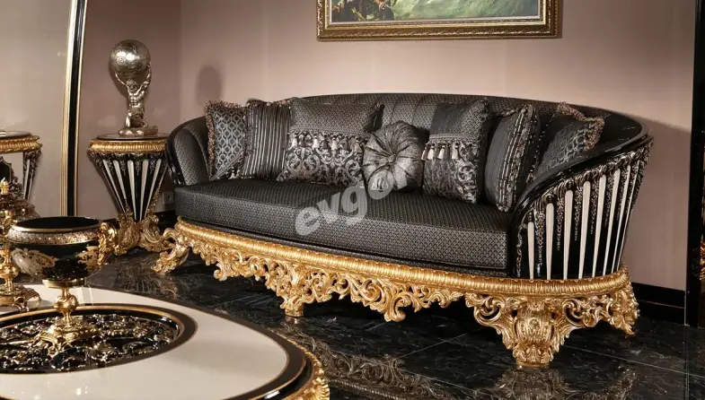 Tandiya Black Sofa Set - 2