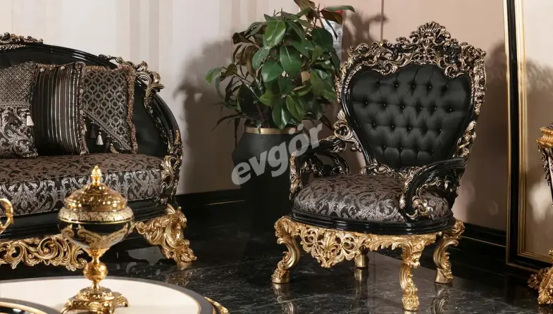 Tandiya Black Sofa Set - 3