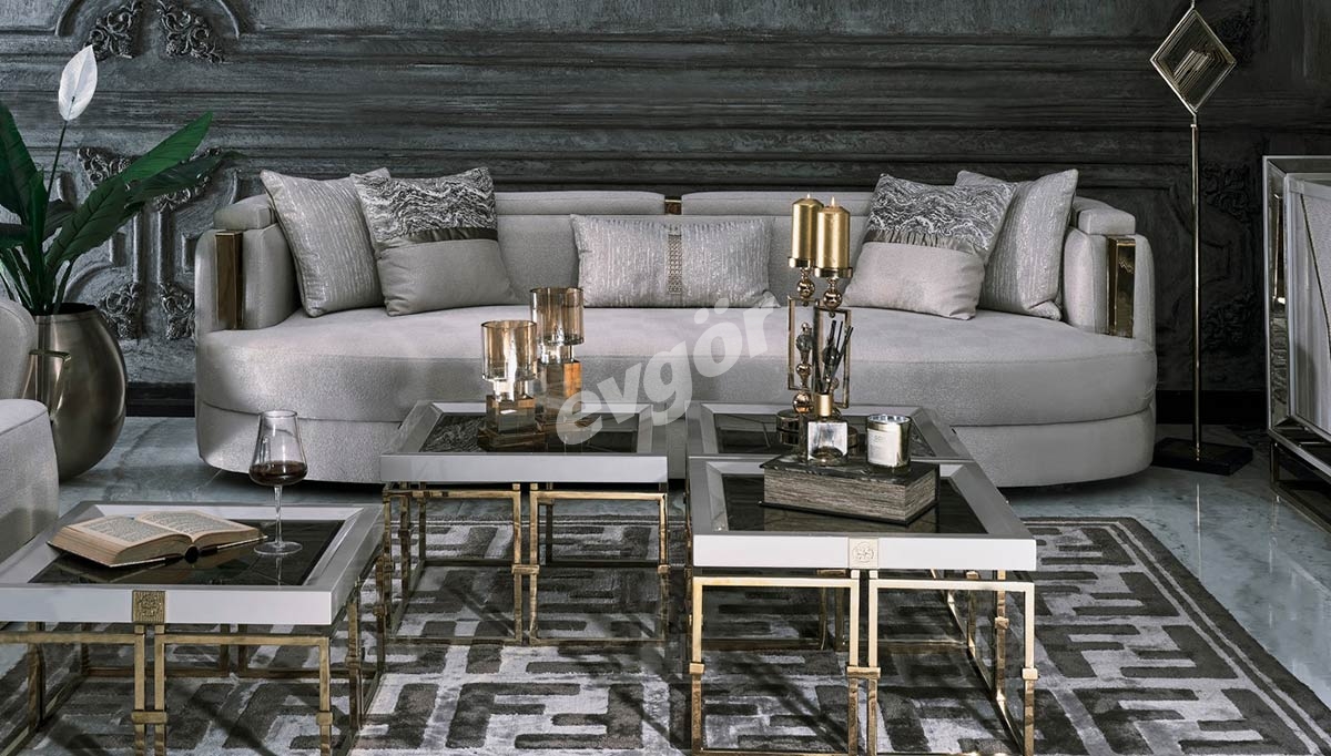 Terenos Metal Sofa Set - 3