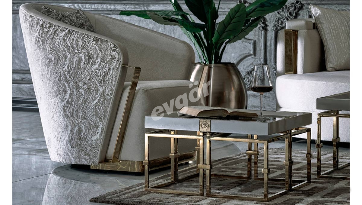 Terenos Metal Sofa Set - 6