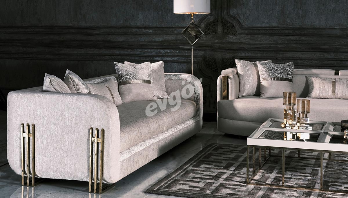 Terenos Metal Sofa Set - 5