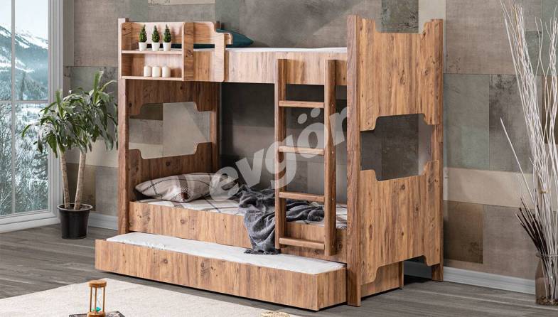 Varesya Walnut Yavrulu Bunk - 1