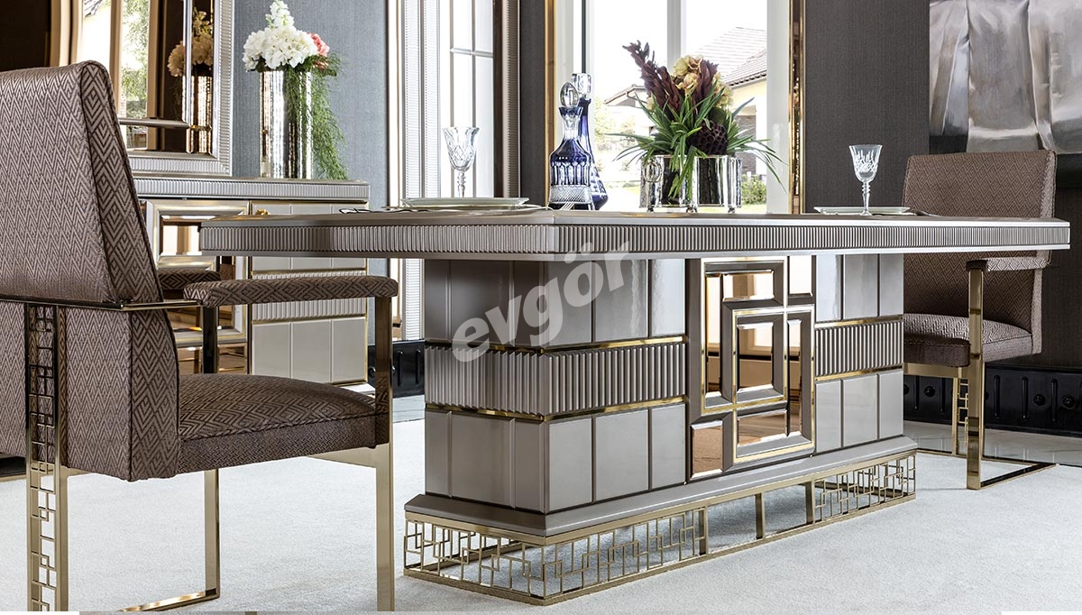 Versace Metal Dining Room - 2