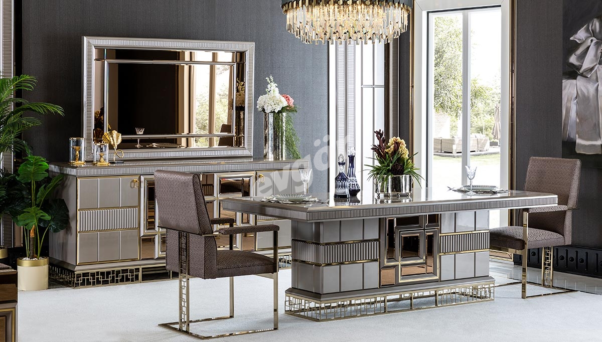 Versace Metal Dining Room - 1