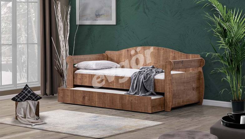 Vezir Yavrulu Walnut Bed - 1