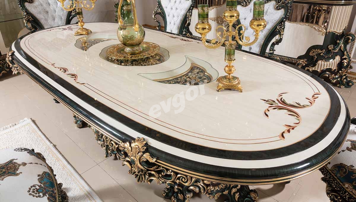 Viyola Yesil Classic Dining Room - 4